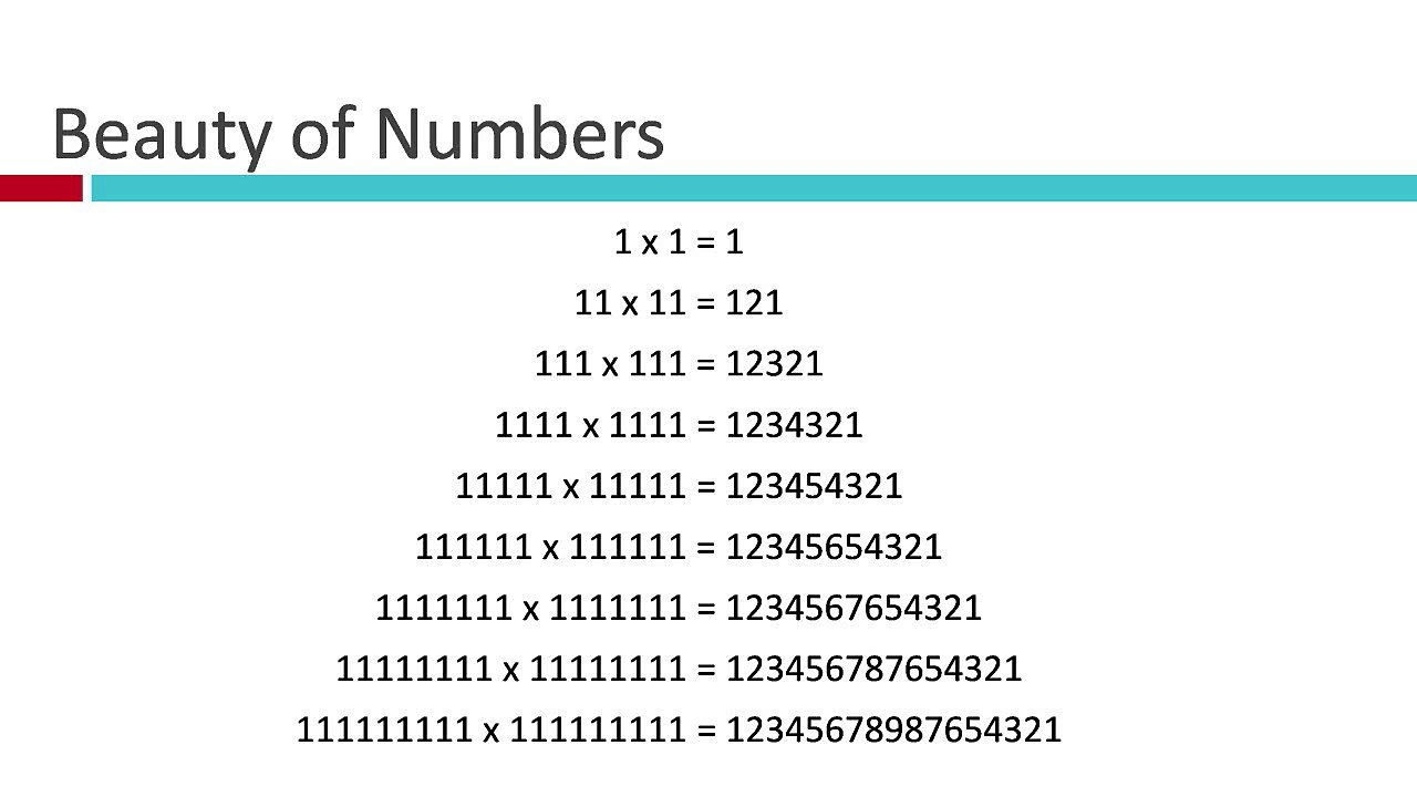 Amazing Number Patern