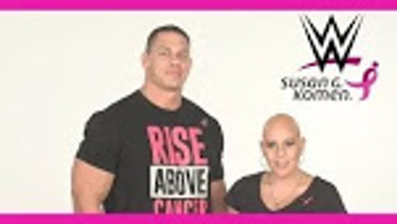 John Cena introduces breast cancer survivor Ashlee Hunt