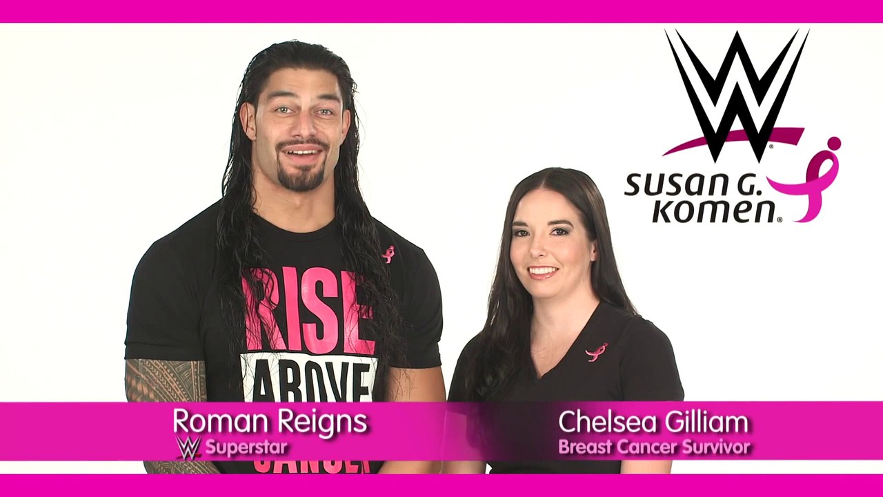 Roman Reigns introduces breast cancer survivor Chelsea Gilliam