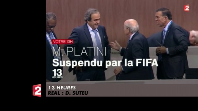 Sepp Blatter et Michel Platini suspendus de la FIFA - Le Zapping du 09/10/2015