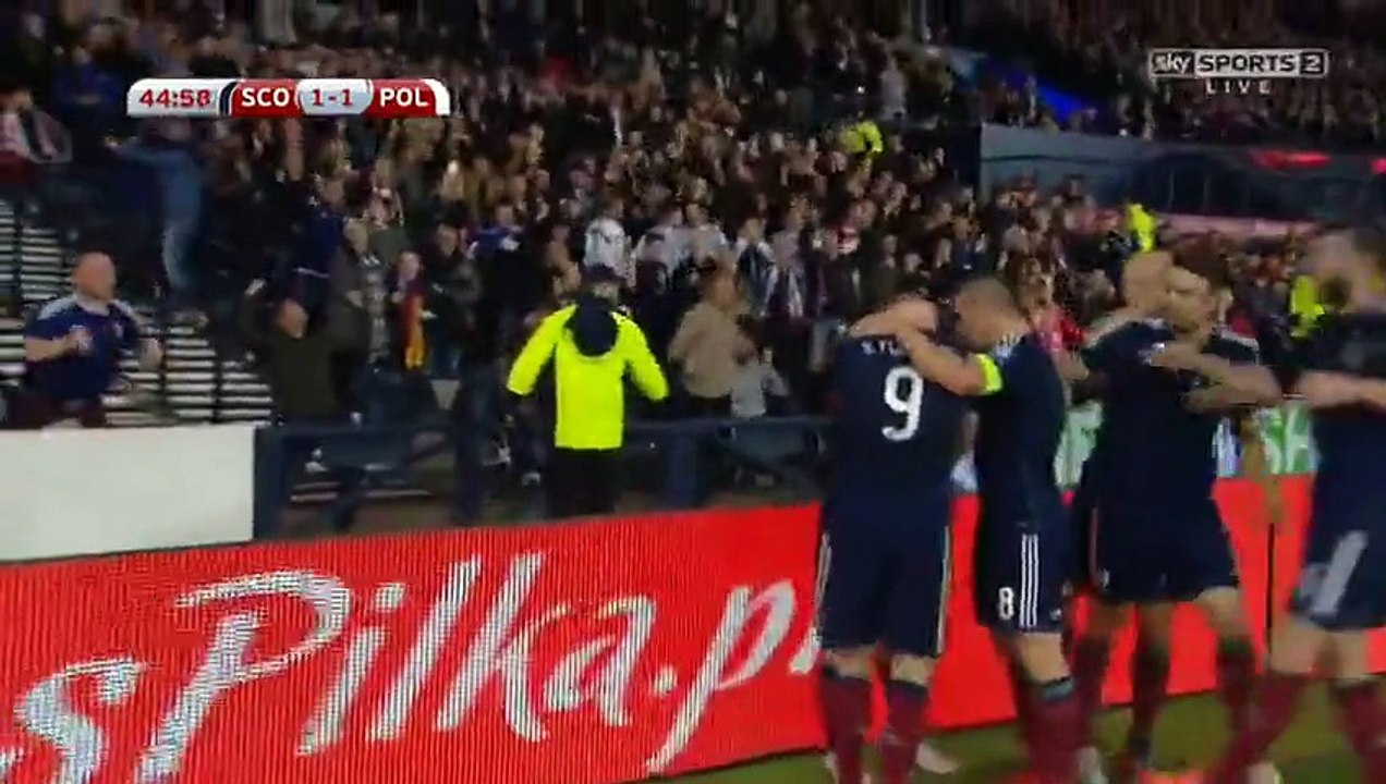Scotland 2 – 2 Poland (Euro Qualifiers) Highlights October 8,2015