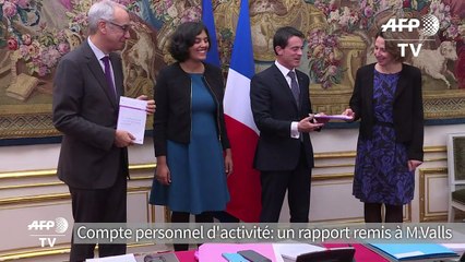 Compte personnel d'activité: un rapport remis à Valls