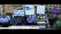 شاهد .. احتدام المواجهات بين المتظاهرين وقوات الأمن في بيروت .. بعدسة الجزيرة
