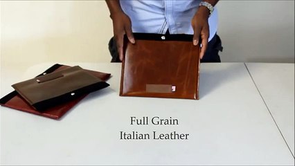Made in USA Italian Leather iPad Case & iPad Sleeves