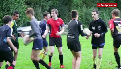Plabennec (29). Les jeunes rugbymen en entraînement musclé (Le Télégramme)