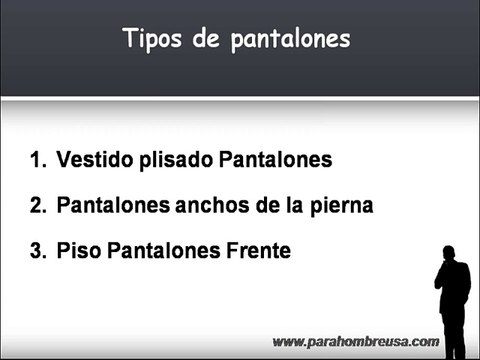 Adecuados pantalones ocasionales para los hombres modernos Tipos