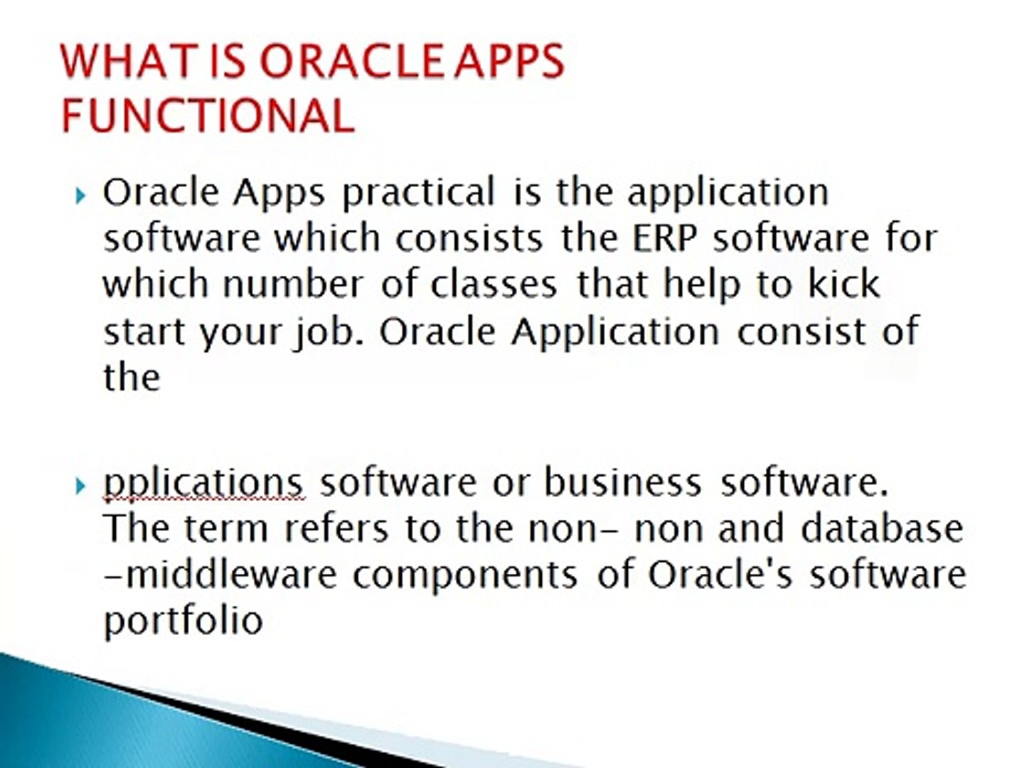 ORACLE APPS FUNCTIONAL ONLINE TRAINING In CANADA, US