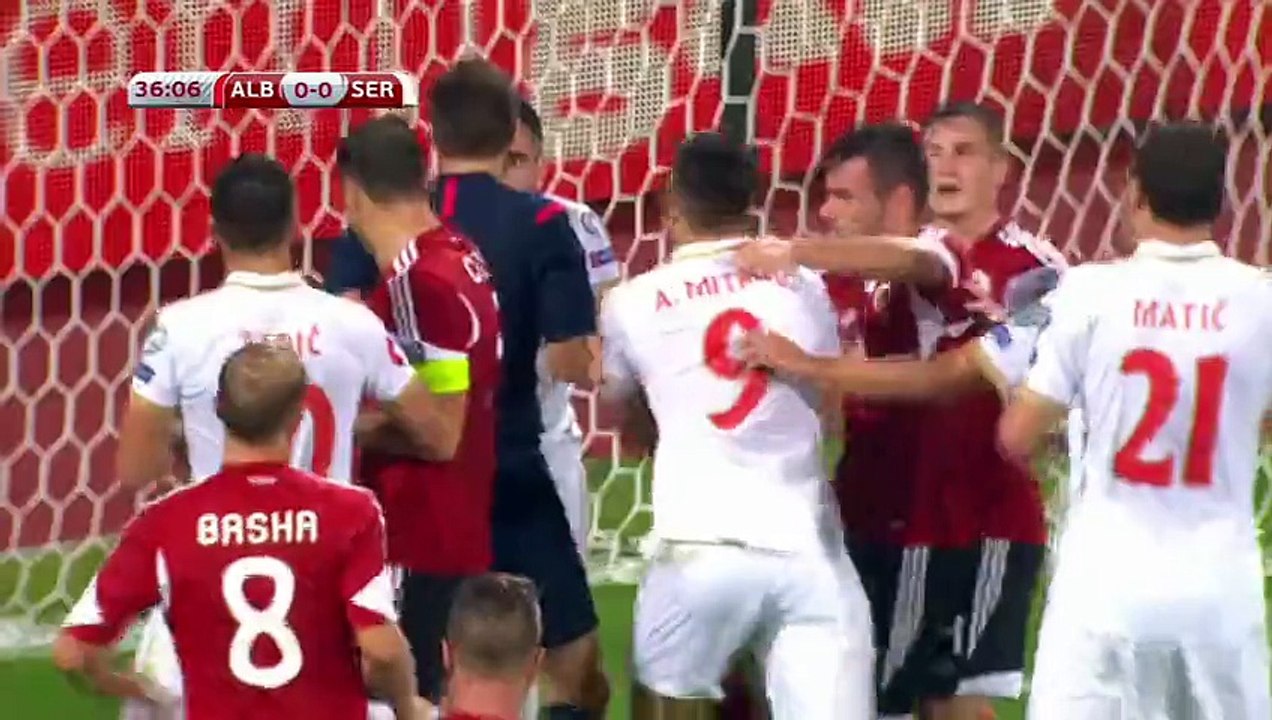 Albania 0 – 2 Serbia (Euro Qualifiers) Highlights October 8,2015
