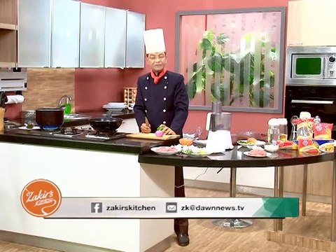 Zakirs kitchen - 23rd September 2015 Mutton seekh kabab dawn news zakir food recipes in urdu