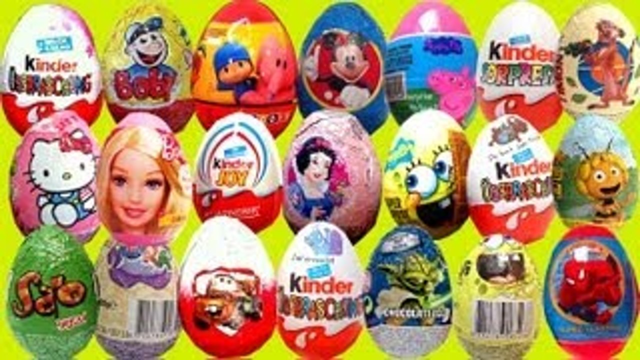 Surprise toys egg chocolate Pocoyo unboxing 1 of 20 Kinder eggs- gonzalomedin