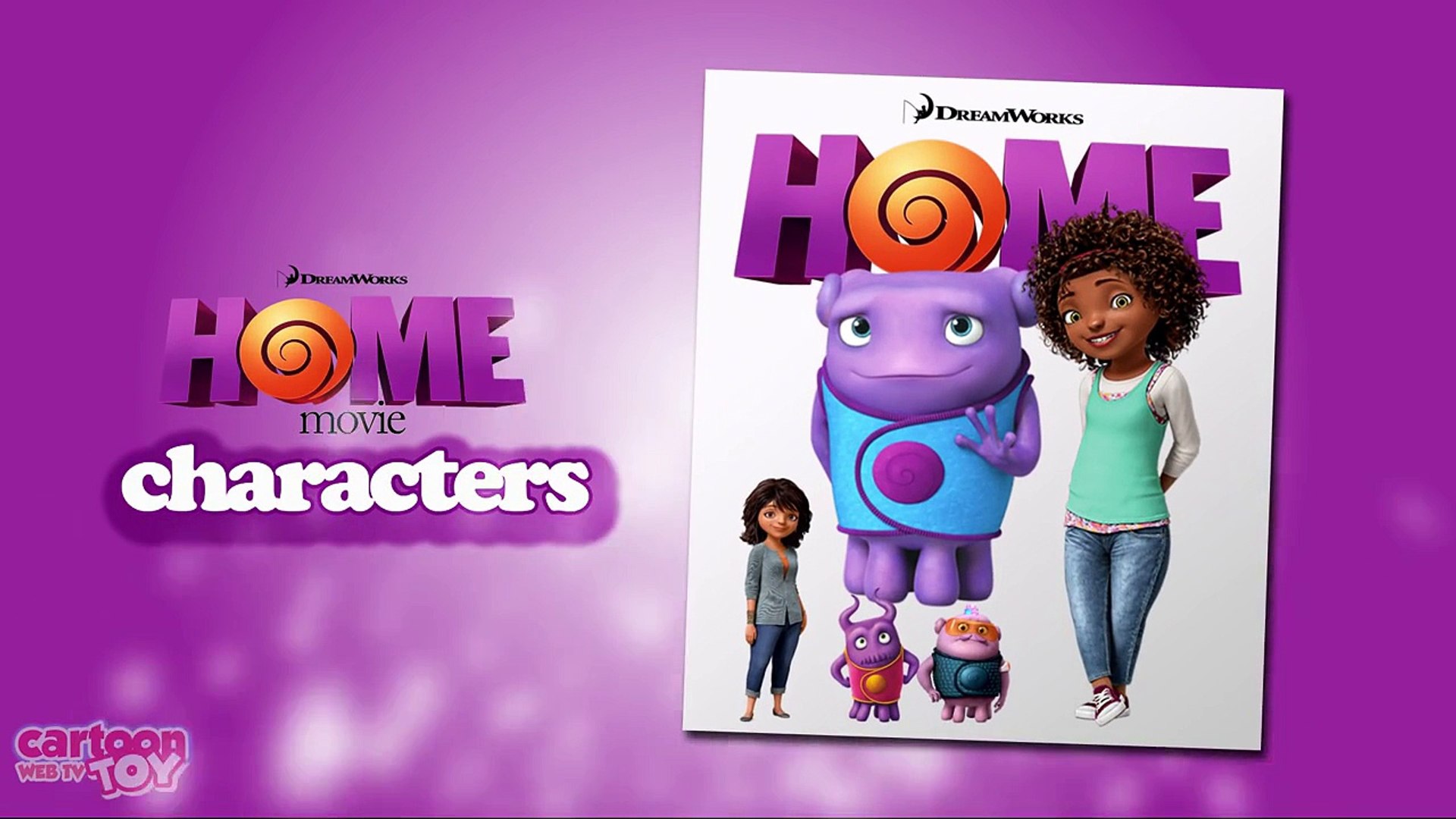 Dreamworks Home Movie Characters By Cartoon Toy Webtv Dailymotion Video