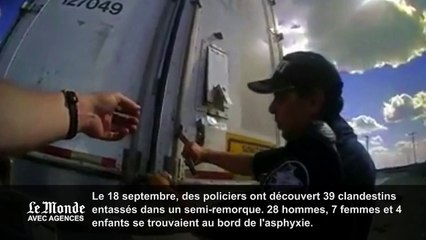 La body cam d'un policier montre le sauvetage de 39 immigrés entassés dans un semi-remorque