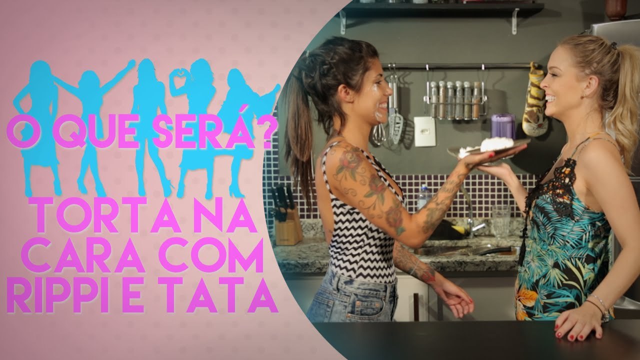 DESAFIO DA TORTA NA CARA COM TATA ESTANIECKI E GABI RIPPI | O QUE SERÁ?