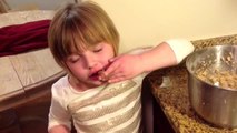 Baking with a 5-year-old: Chocolate chip cookies