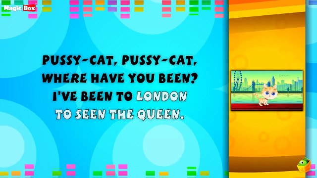 Pussy Cat Pussy Cat Lyrical Video | English Nursery Rhymes Full Lyrics For Kids & Children