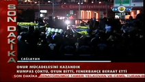 Fenerbahçe taraftarlarının Çağlayan Adliyesi'ndeki büyük coşkusu!