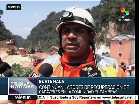 Guatemala: continúa búsqueda de desaparecidos en El Cambray II