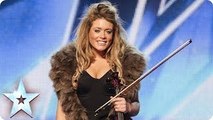 Posh violinist Lettice Rowbotham gives the Judges something new | Britains Got Talent 201