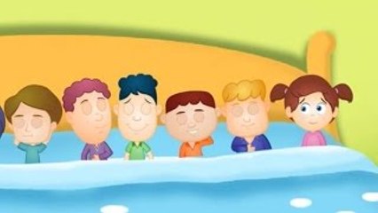 Ten In The Bed Nursery Rhyme With Lyrics - Cartoon Animation Rhymes & Songs for Children