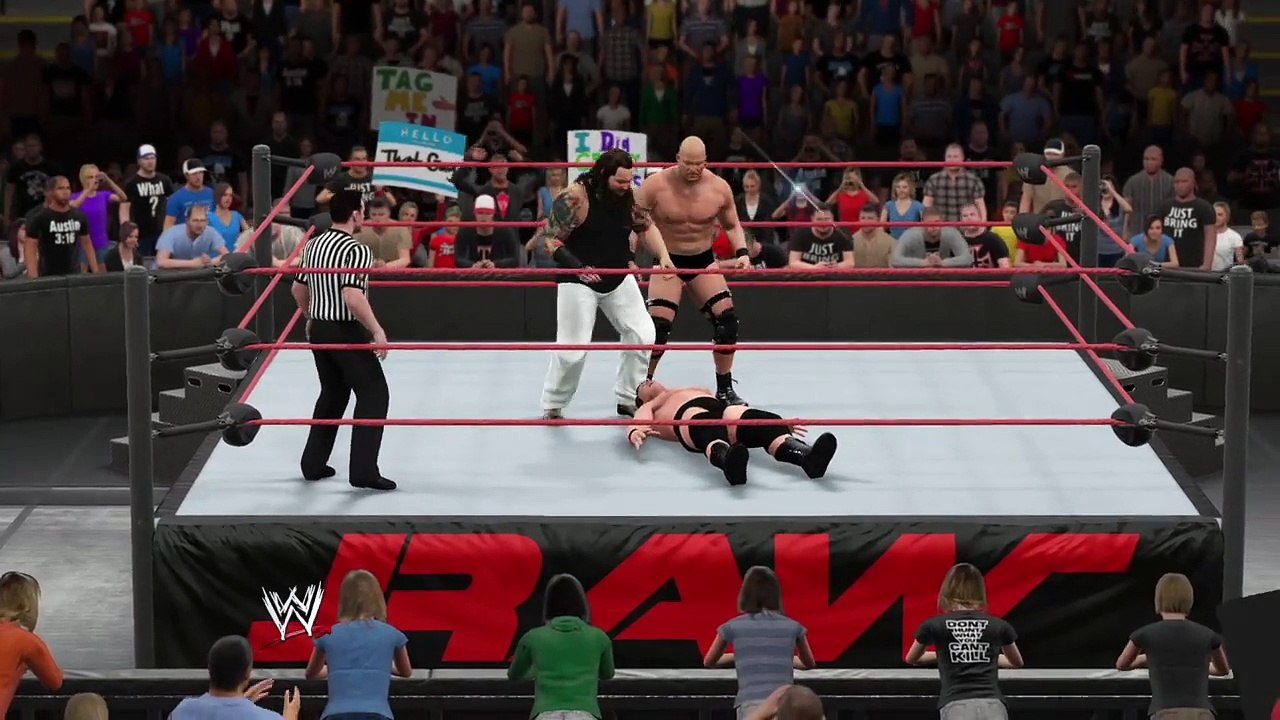 WWE 2K15 jbl v bray wyatt v stone cold steve austin