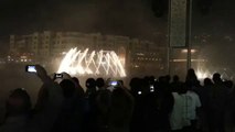 The prayer song on Christmas Eve 2014 at Dubai Burj Khalifa fountain. Beautiful~