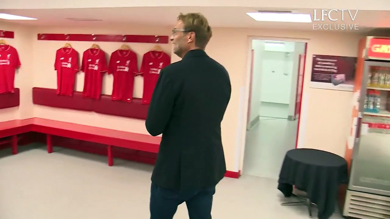 Jürgen Klopp takes a walk round Anfield