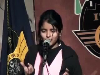Funny Speech On Road Safety by a Pakistani Girl must watch