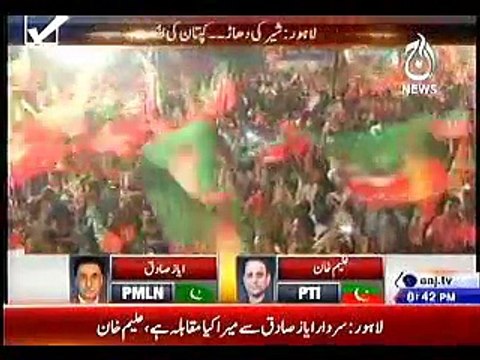 Imran Khan, PTI, ka NA 122 May Jalsey say Khitab, 9 Oct, 2015_clip1