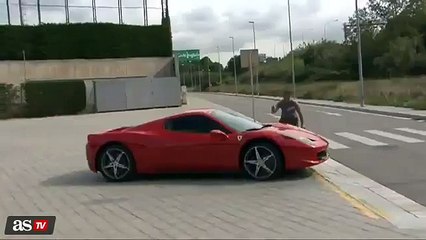 Asi ruge el nuevo Ferrari de Neymar !