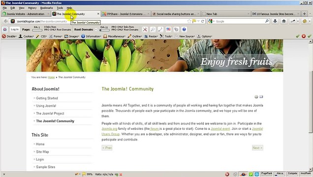 Adding Social Media Buttons Facebook, Twitter, and Google Plus to Joomla 2.5 Articles
