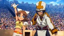 Beyblade Metal Fury - Kyoya vs Johannes & Benkei vs Motti