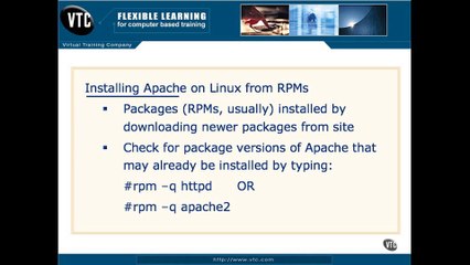 7.Installing Apache from RPMs