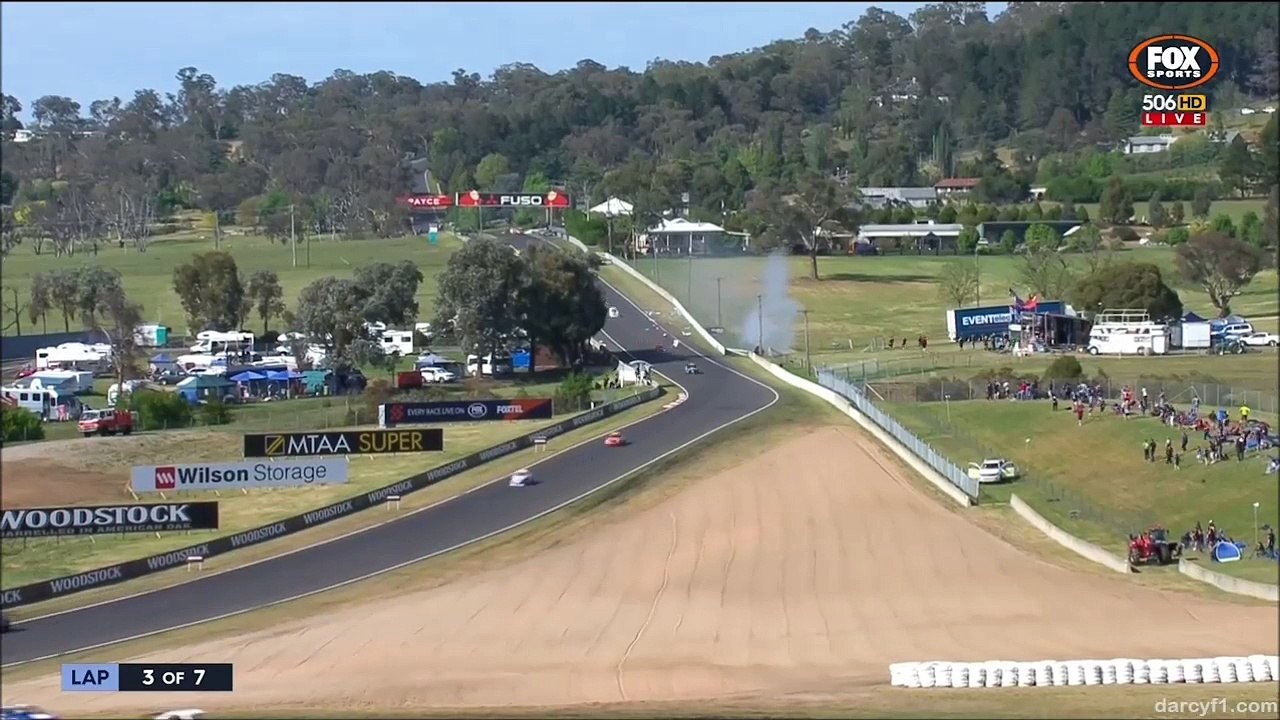 Bathurst 2015 Aussie Racing Cars Race 2 - Horrific crash in slowmotion