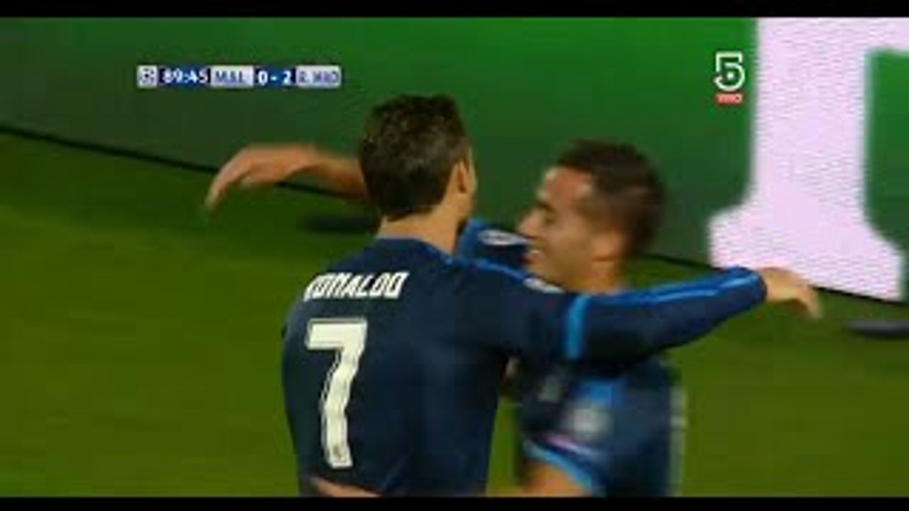 Cristiano Ronaldo Second Goal Gol Real Madrid vs Malmo 2-0 2015 Champions League 30.09.201