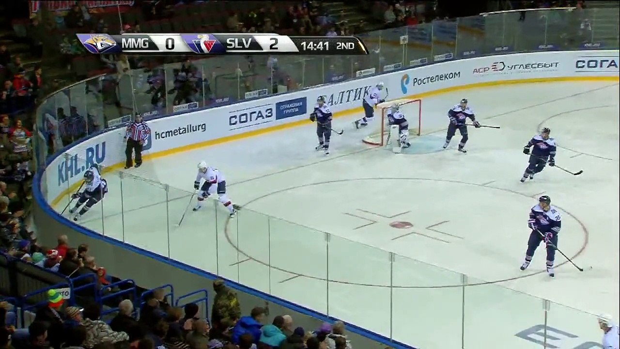 Metallurg Magnitogorsk vs Slovan Bratislava Highlights 09.10.2015 RUSSIA: KHL