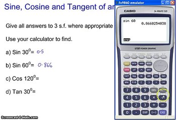 How to Use the Sin Cos and Tan FUNCTIN button the scientific calculator -  video Dailymotion