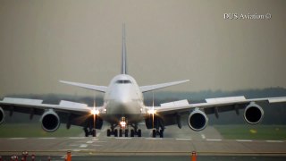 Lufthansa 747-8 飛機 側風著陸 heavy crosswind landing