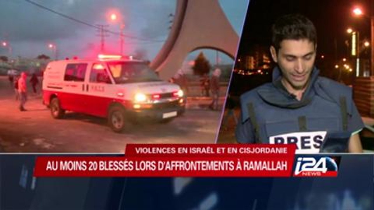 Affrontements entre Palestiniens et soldats israéliens à Ramallah