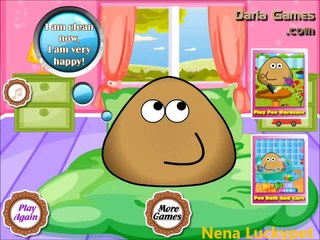 Sweet Pou Take A Shower Video for Kids Pou Games Online Bathing Games