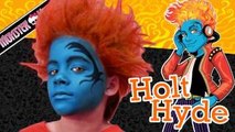 Holt Hyde Monster High Doll Costume Makeup Tutorial for Halloween