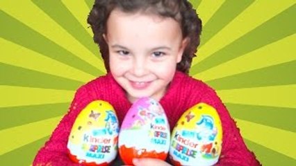Giant Kinder Surprise Eggs Maxi Special Edition with Hello Kitty and Minion Surprise Toys
