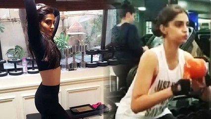 Sonam Kapoor's SEXY Workout In GYM - Check Out