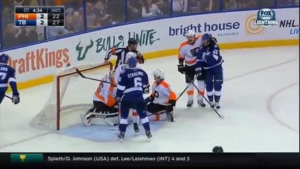 Flyers vs Lightning Exciting 3 on 3 Overtime (10815)
