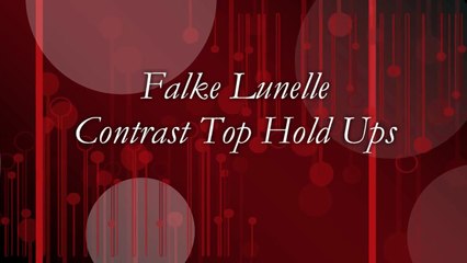 UK Tights - Falke Lunelle Contrast Top Hold Ups