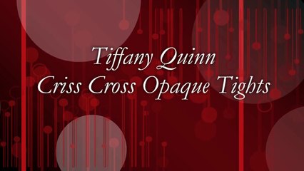UK Tights - Tiffany Quinn Criss Cross Opaque Tights