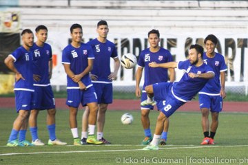 Azkals Hard at Work Training for Coming Match