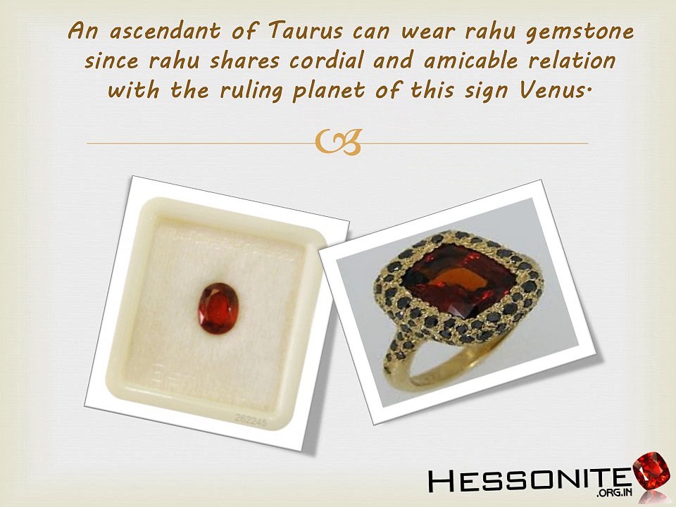 Hessonite Gemstone For Taurus Zodiac Signs