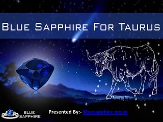 Blue Sapphire Gemstone For Taurus