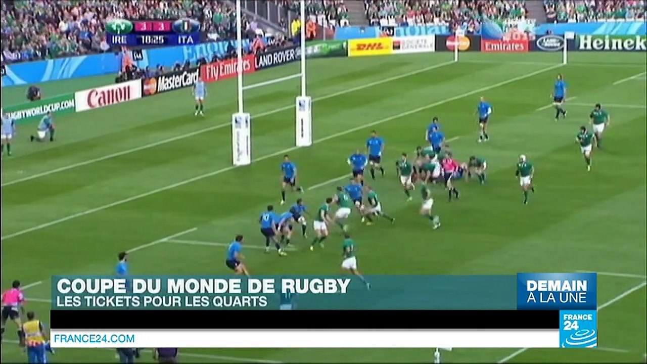 Coupe du monde de rugby : les derniers tickets pour les quarts de finale