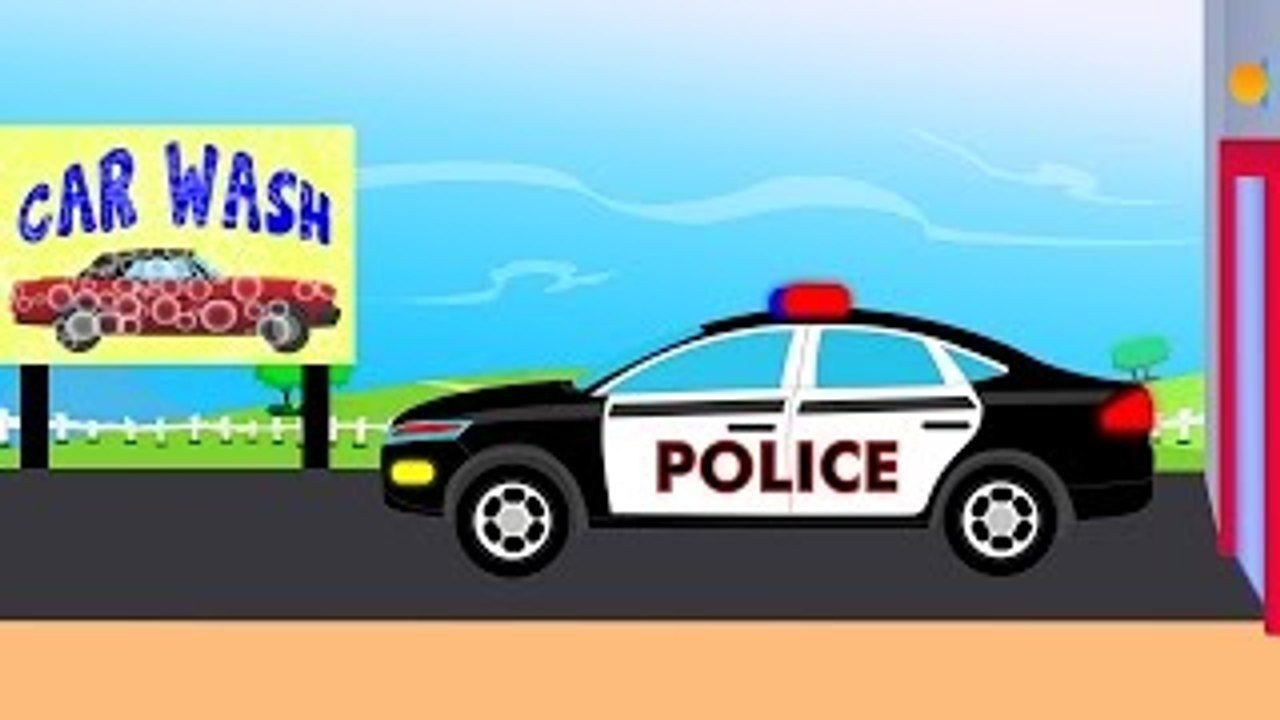 Police Car Wash | videos For Children | videos for kids